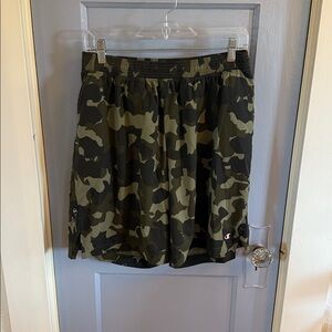 Champion Tan and Brown Camouflage Shorts